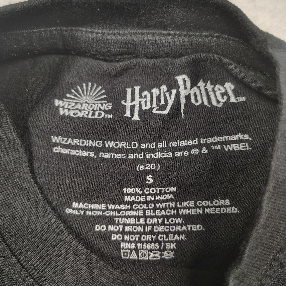 Harry Potter Wizarding World Mens Black Hogwarts Is My Home Long Sleeve Shirt S - Picture 3 of 8